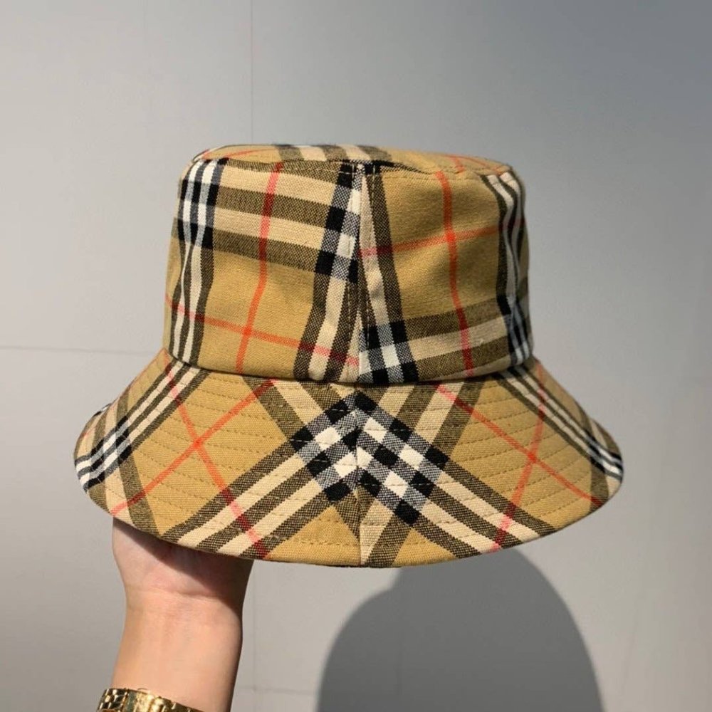 Womens Classic Vintage Check Bucket Hat
